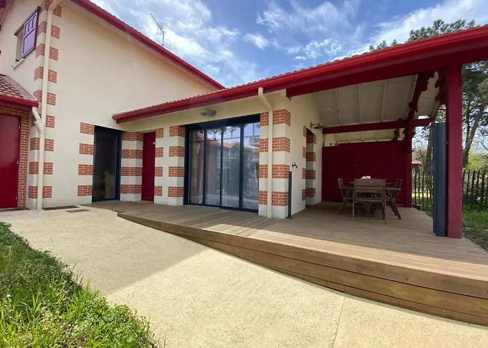 Air-conditioned House In The Arcachon Style With Swimming Pool Tatil Evi *